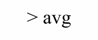 > avg