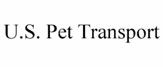 u.s. pet transport