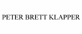 peter brett klapper