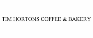 tim hortons coffee & bakery