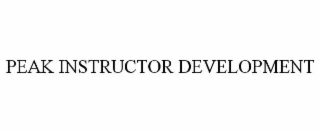 peak instructor development