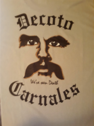 decoto carnales at the top and bottom of the entire mark. we've seen death under image.