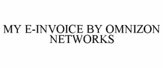 my e-invoice by omnizon networks