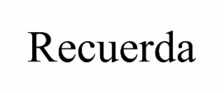 recuerda