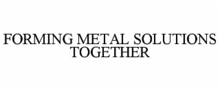 forming metal solutions together