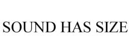 sound has size