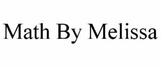 math by melissa