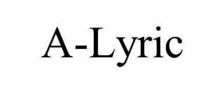 a-lyric