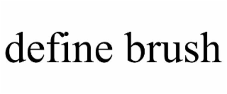 define brush