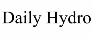 daily hydro