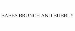 babes brunch and bubbly