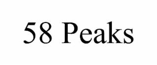 58 peaks