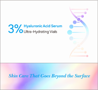 3% hyaluronic acid serum ultra-hydrating vials skin care that goes beyond the surface