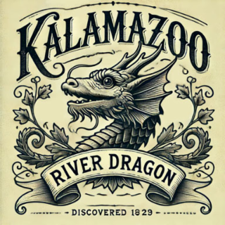 kalamazoo river dragon discovered 1829