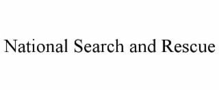 national search and rescue
