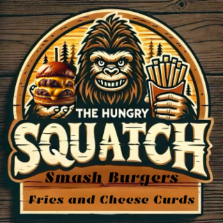 the hungry squatch smash burgers fries and cheese curds