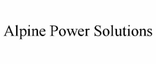 alpine power solutions