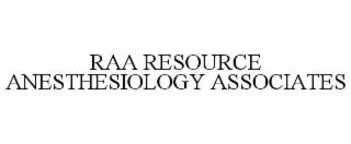 raa resource anesthesiology associates
