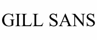 gill sans