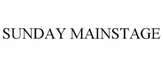 sunday mainstage