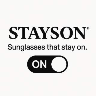 sunglasses that stay on. on