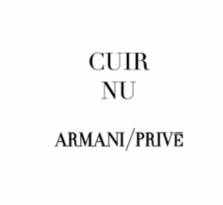 cuir nu armani/prive