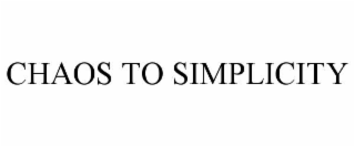 chaos to simplicity