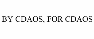 by cdaos, for cdaos