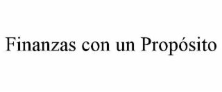 finanzas con un propÓsito