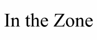 in the zone
