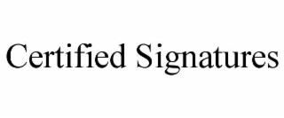 certified signatures
