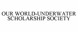 our world-underwater scholarship society