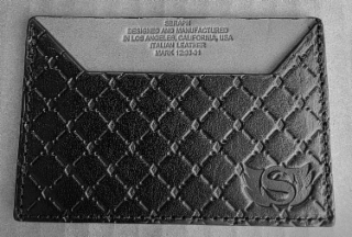 s seraph designated and manifactured in los angeles, california, usa italian leather mark 12:30-31