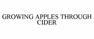 growing apples through cider