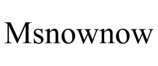msnownow