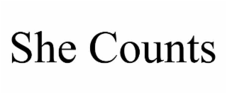 she counts