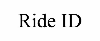 ride id