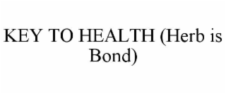 key to health (herb is bond)