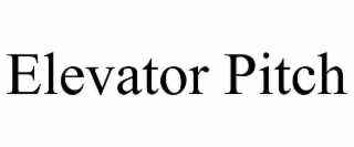 elevator pitch