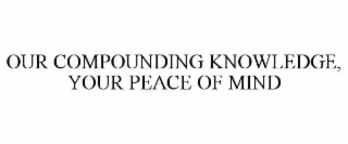 our compounding knowledge, your peace of mind