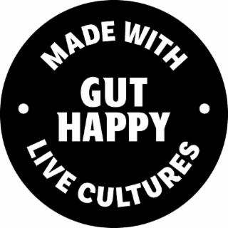 made with gut happy live cultures