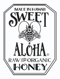 sweet  aloha made in hawai raw and organic honey