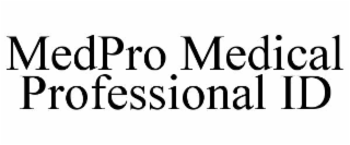 medpro medical professional id