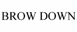 brow down