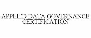 applied data governance certification