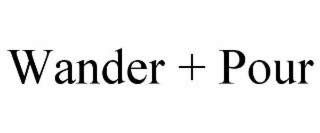 wander + pour