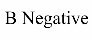 b negative