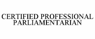 certified professional parliamentarian