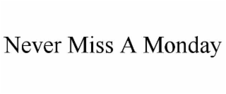 never miss a monday