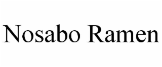 nosabo ramen